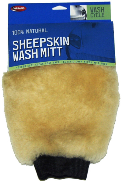 Carrand Genuine Sheepskin Wash Mitt