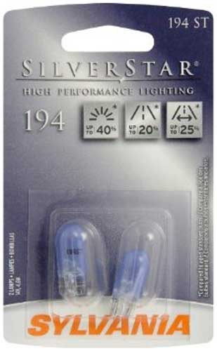 Sylvania SilverStar 194 High Performance Back-Up Bulb (Pair)