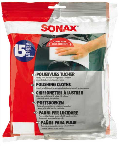 Sonax Polishing Cloths (15 Cloths)