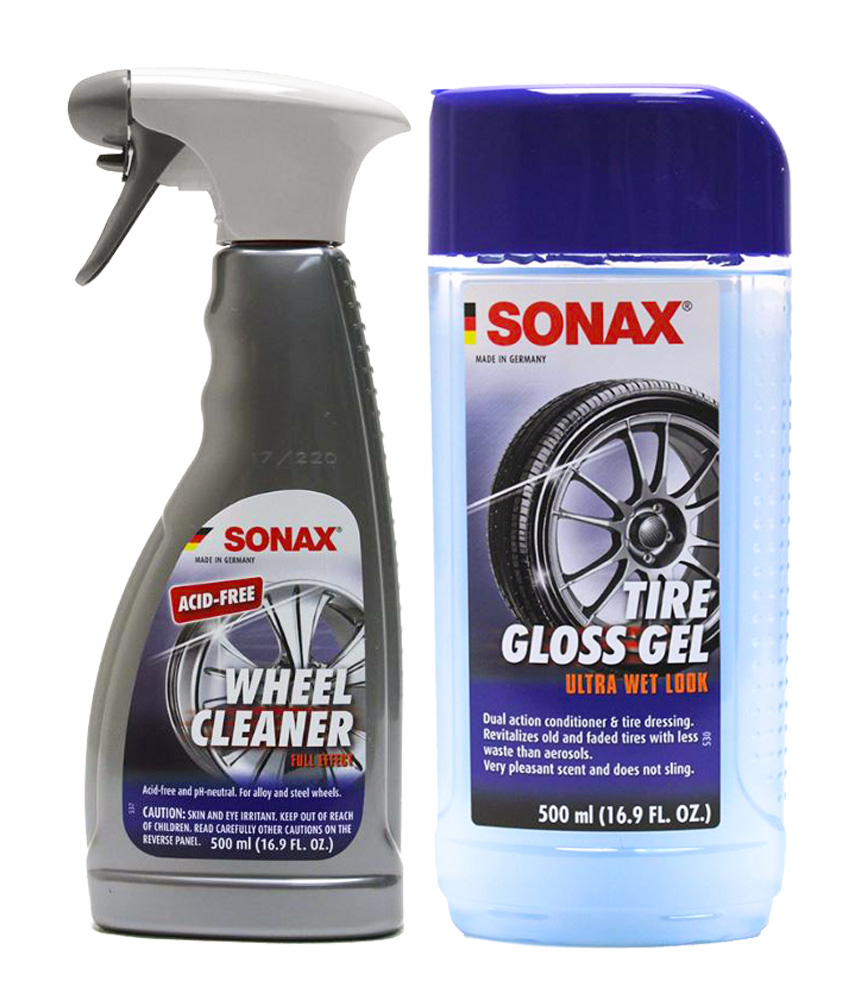 Sonax Tire Cleaner & Gloss Combo