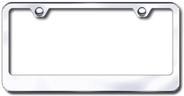 Stainless Steel Polished License Plate Frame - Finish:Mirror