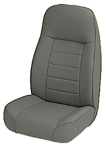 Jeep Wrangler & CJ Standard Front Bucket Seat (1976-2002) - Color:Black