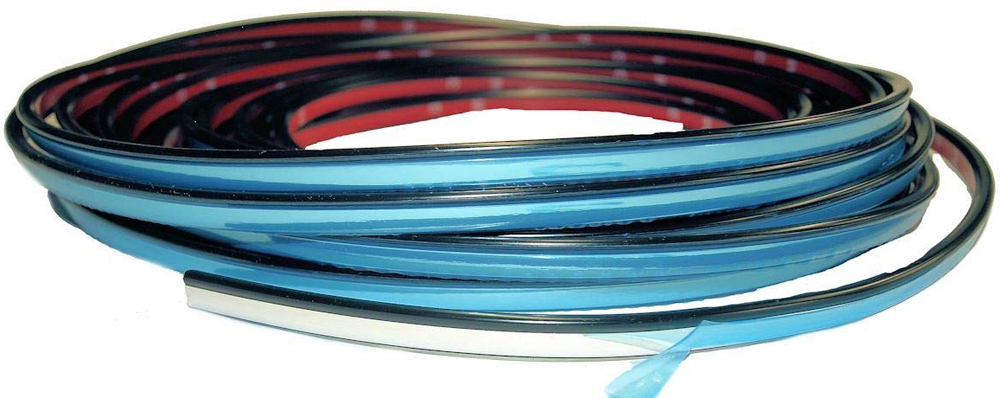 Chrome Stick-On 27" Door Edge Molding (Pair)