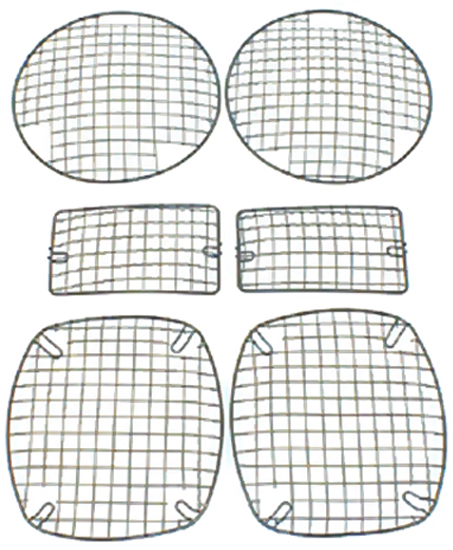 Jeep Wrangler & TJ 6-Pc. Aluminum Stone Guard Set (1997-2006) - Color:Billet Aluminum