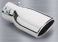 Superior Stainless Steel Slant Cut, Oval Bolt-on Exhaust Tip (4" x 7")