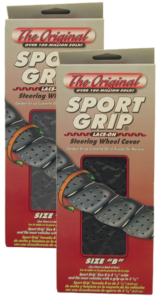 Super Sport Grip Steering Wheel Covers - Color:Black