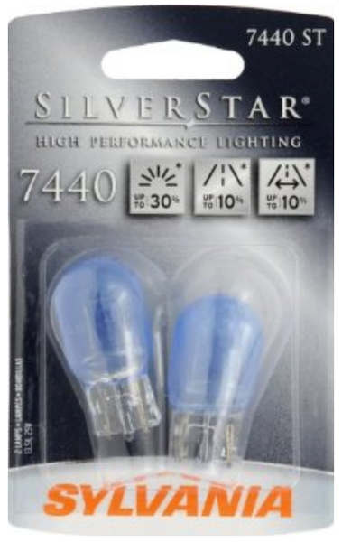 Sylvania SilverStar 7440 High Performance Back-Up Bulb (Pair)