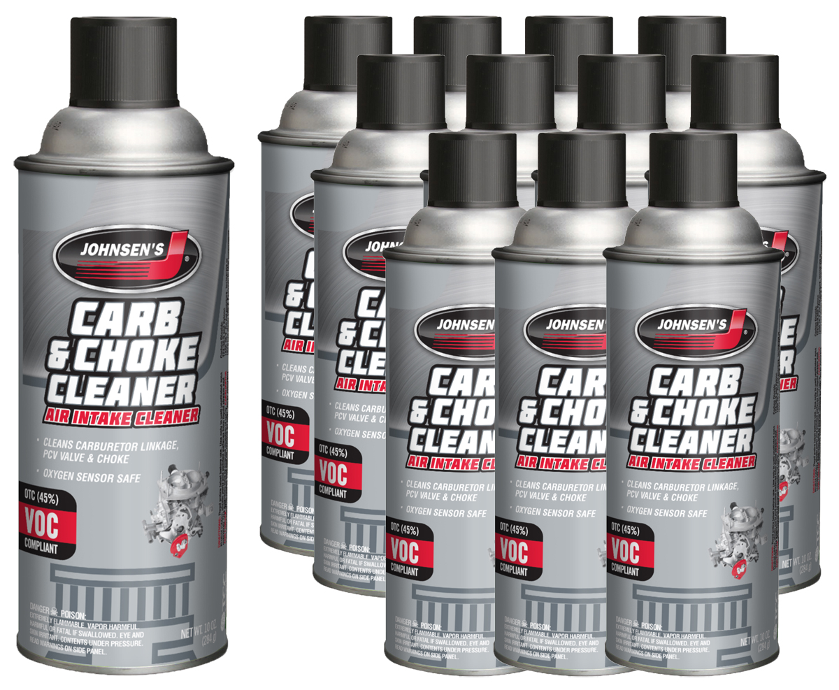 Johnsen's Carb, Choke & Air Intake Cleaner (10 oz) - 12 Pack