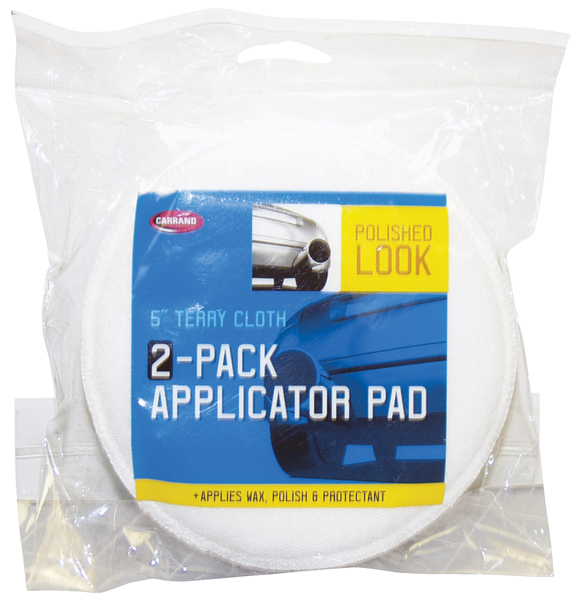 Carrand Terry Cloth Polish Applicator Pads (2 Pack)