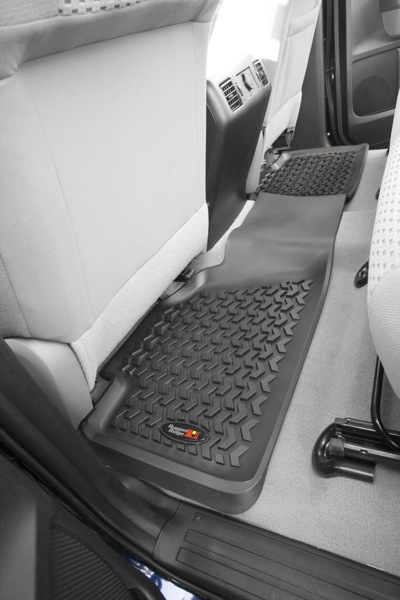 Toyota Tacoma All Terrain Rear Floor Liners (2005-2018) - Color:Black