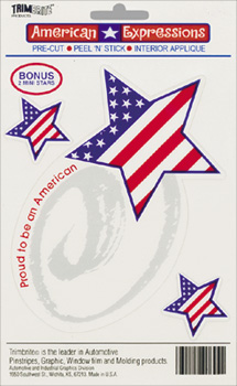 Trimbrite American Expressions Proud American Decals