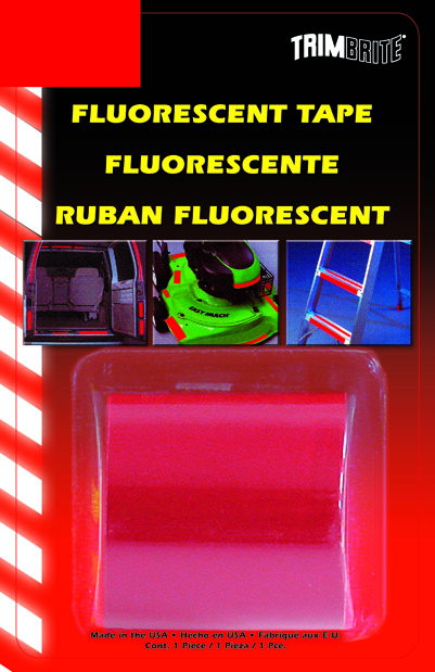 Trimbrite Red Flourescent Tape (3/4" x 4')