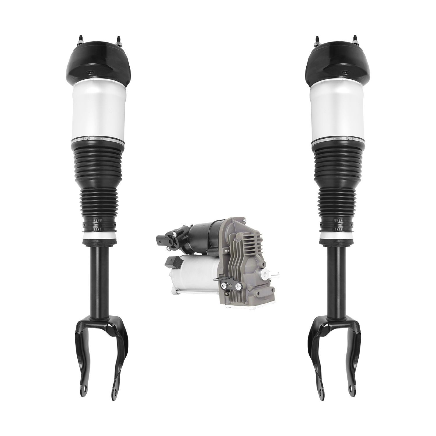 Unity Automotive Front Non-Electronic Air Strut Assemblies (1) Air Suspension Compressor - 2-18-117001-C