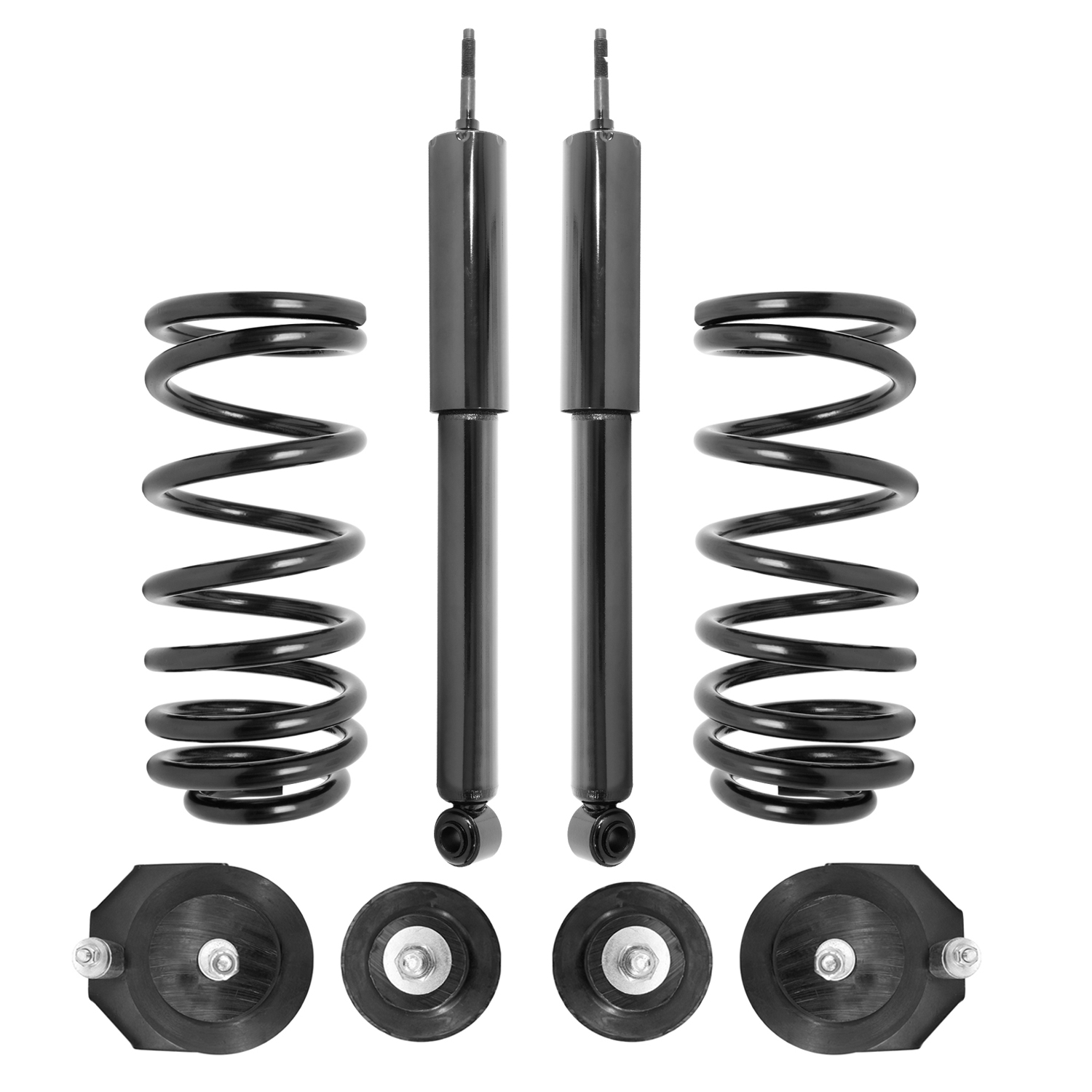 Unity Automotive Rear Shock Absorbers, (2) Coil Springs, (2) Isolators - 2-30-563000-22-563000