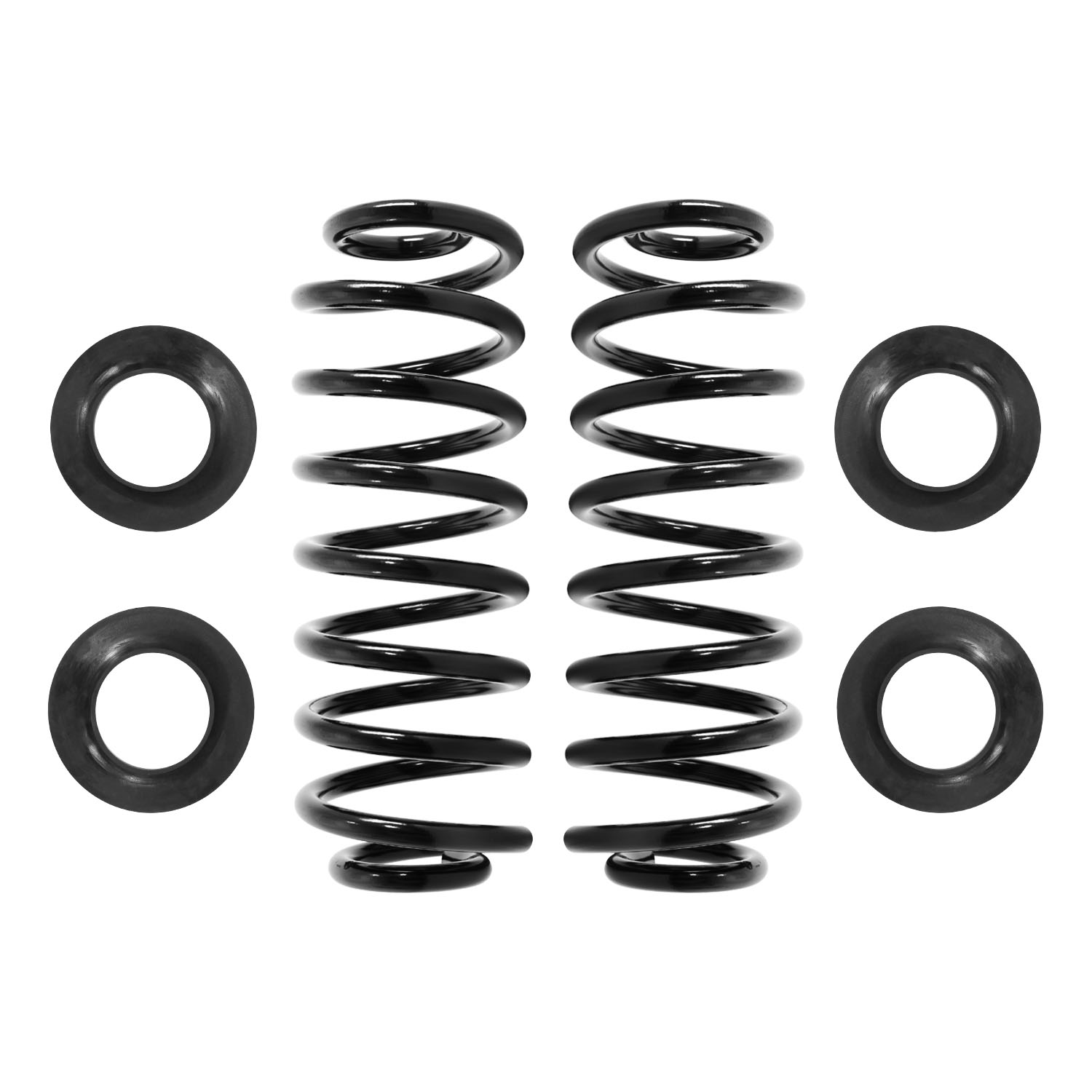 Unity Automotive Rear Coil Springs with Mounting Hardware (2) Rear Gas Shock Absorbers (2) Resistors - 30-515100-KIT