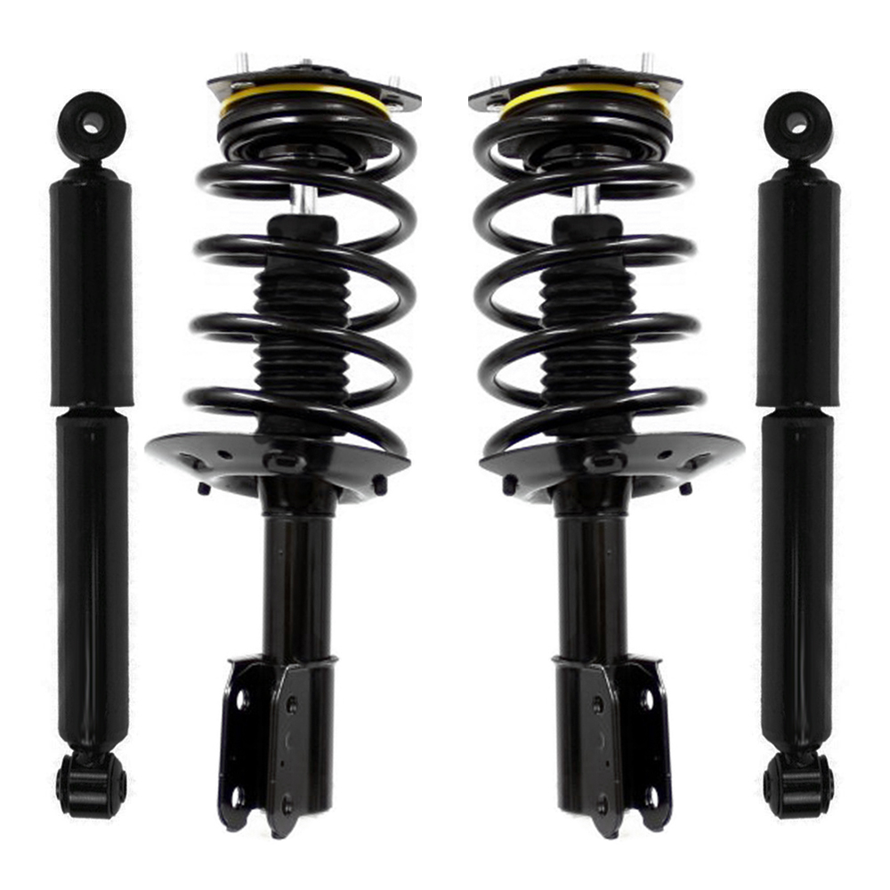 Unity Automotive Front Complete Strut Assemblies, (2) Rear Shock Absorbers - 4-11210-251130-001