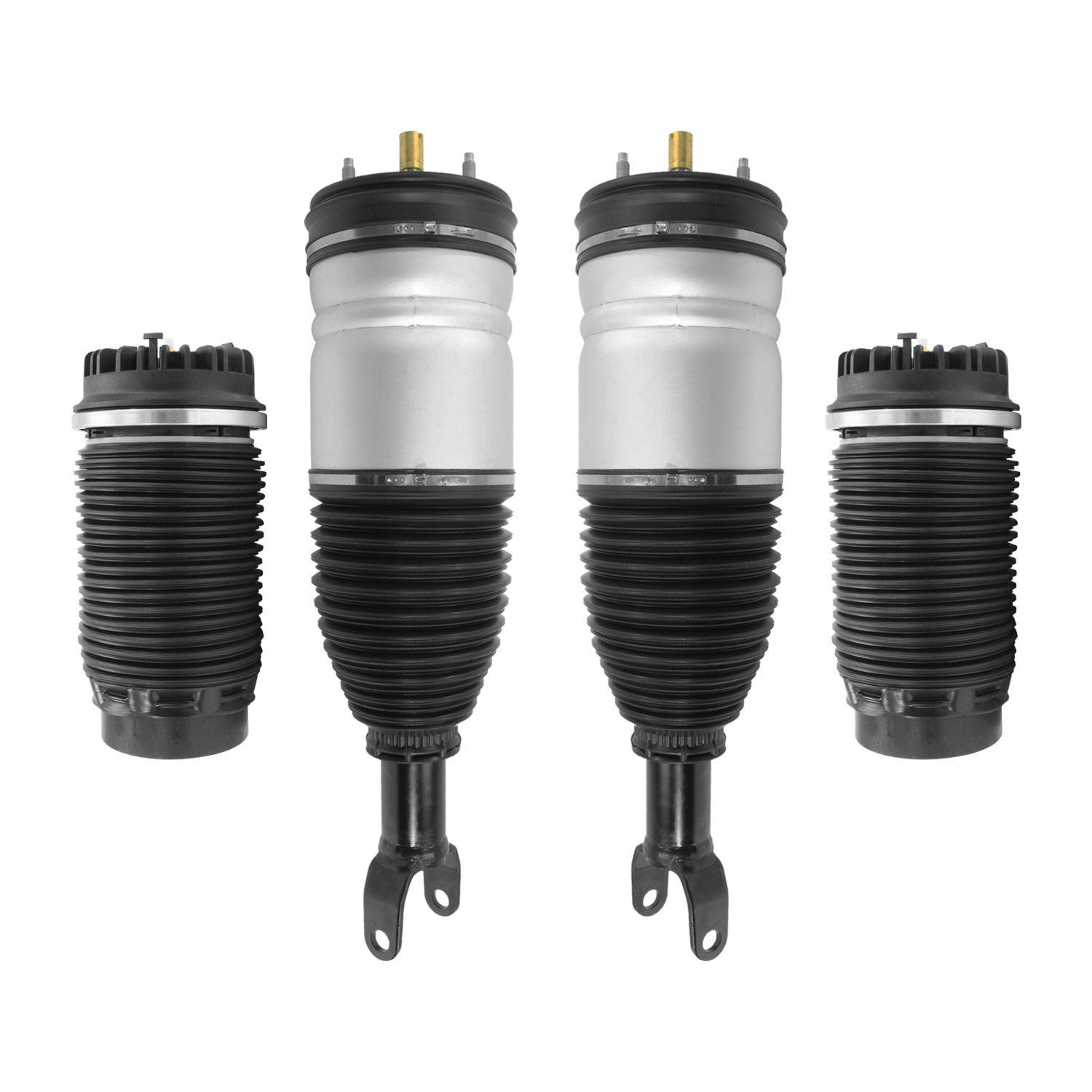 Unity Automotive Front Air Strut Assemblies, (2) Rear Air Springs/Bags - 4-18-118101-15-518100