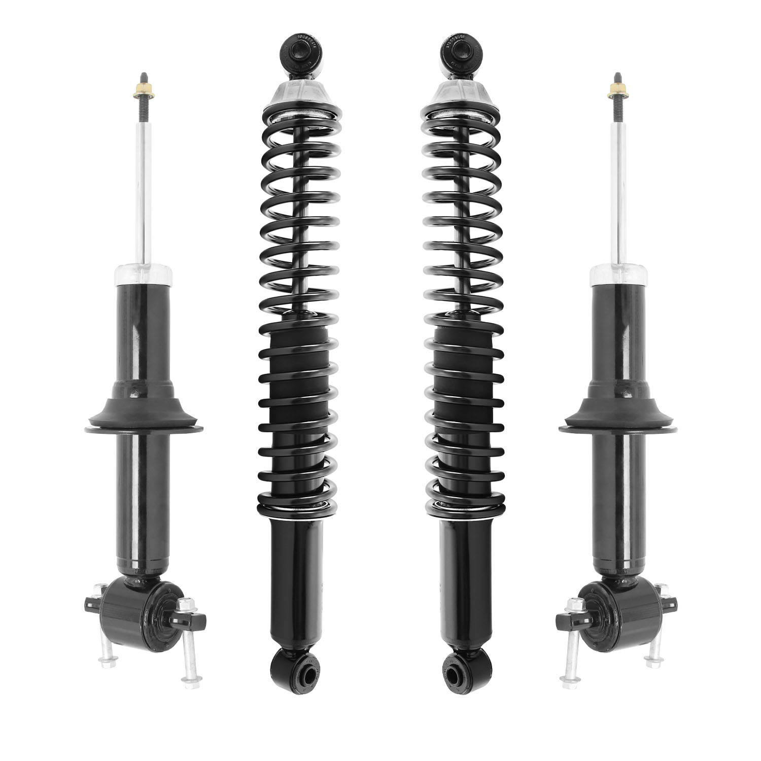 Unity Automotive Front Shock Absorbers (2) Rear Coil Over Shock Absorbers - 4-22-115100-30-515000-R