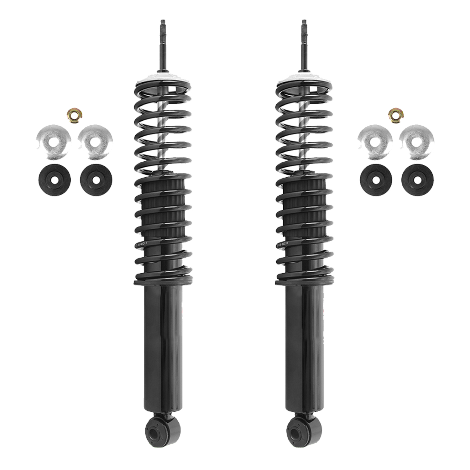 Unity Automotive Washers (4) Bushings (2) Nuts (2) Shocks With Helper Springs - 60001C