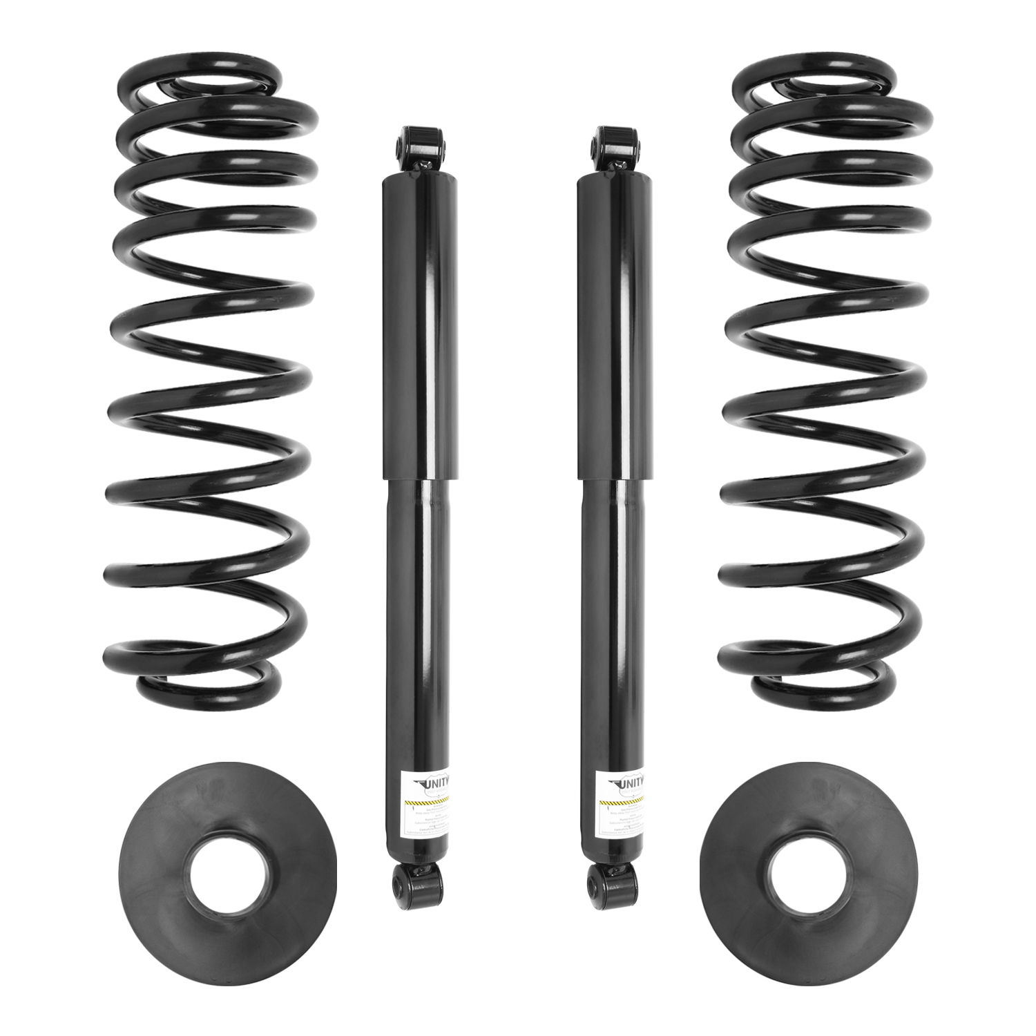 Unity Automotive Rear Shock Absorbers (2) Springs (2) Spring Seats - 65001C