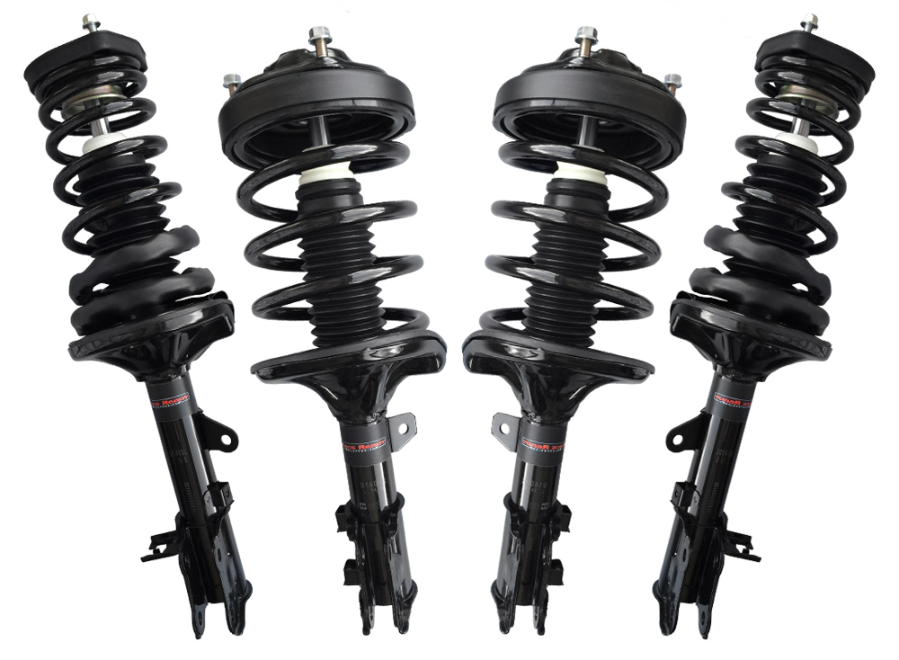 Unity Automotive Front & Rear Lowering Complete Strut Assembly - Top Mount Hardware - 98400