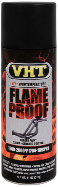 VHT Flameproof Very High Temp Coating (11 oz.) - Color:Black