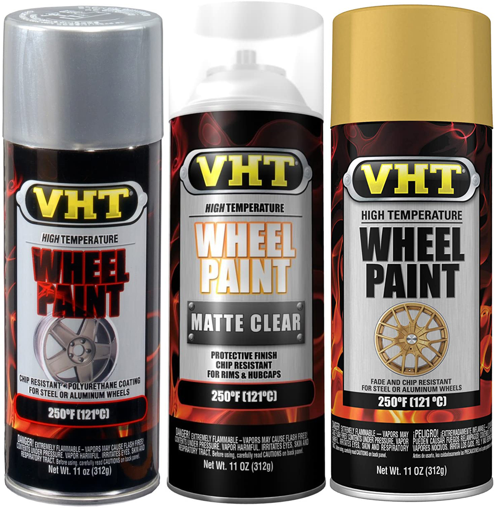 VHT High-Temp Wheel Paint (11 oz.) - Color:Aluminum