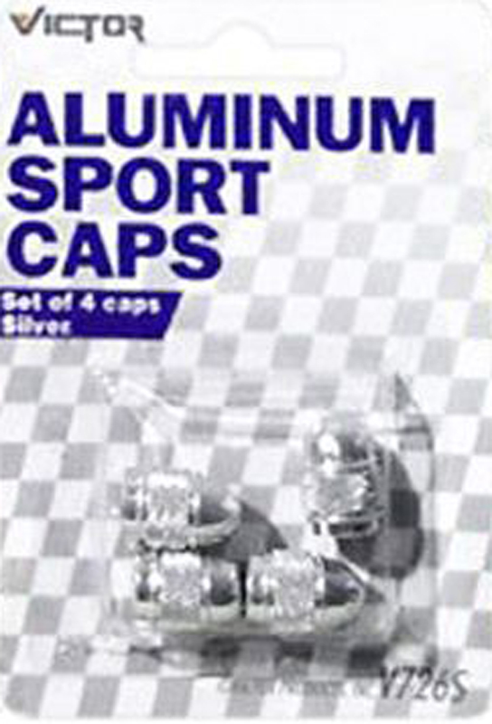 Victor Silver Aluminum Sport Valve Caps