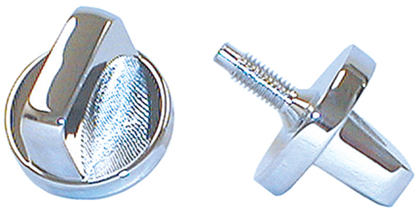 Jeep CJ Chrome Windshield Knobs-Pair (1976-1986)