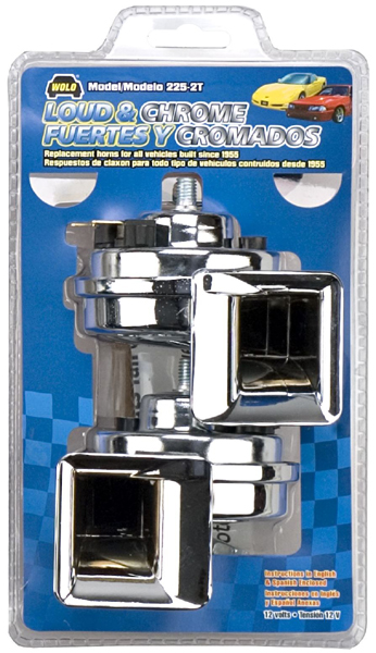 Wolo Universal Chrome Horn Set