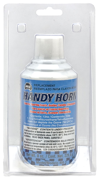 Wolo Handy Hand Held Air Horn Refill (10 oz)