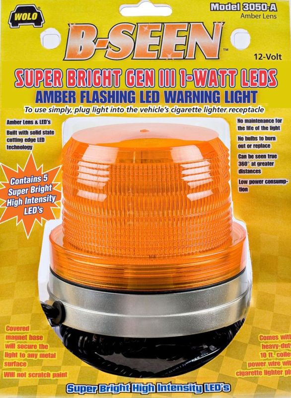 Wolo B-Seen LED Amber Warning Light