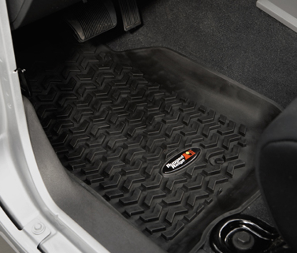 Jeep Wrangler JK Front All Terrain Floor Liners-Pair (2007-2018) - Color:Black