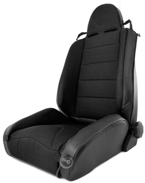Jeep Wrangler TJ XHD Off-Road Replacement Front Seat (1997-2006) - Color:Black w/Black Insert