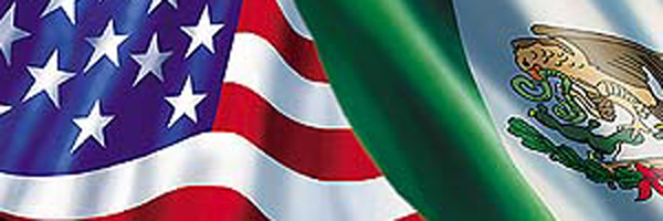 Mexican-American Flag Rear Window Decal - Size:66 x 20