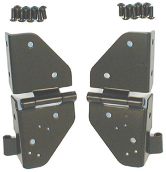 Jeep Wrangler & CJ Black Windshield Hinges (1976-2006) - Year:1976-1995