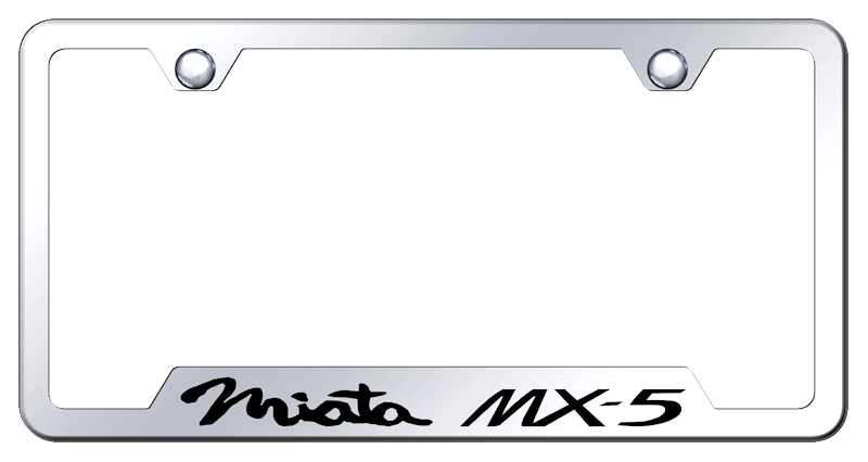 Miata MX5 Laser Etched Mirrored Stainless Steel Cut-Out Frame