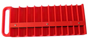Red Large Magnetic 1/2" 22 Piece Socket Tray