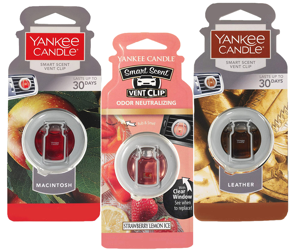 Yankee Candle Vent Clip Car Air Fresheners - Scent:Clean Cotton