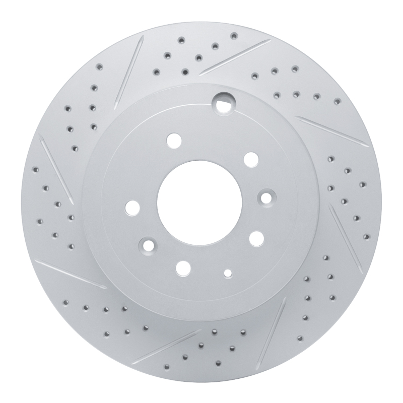 DFC 07-15 Mazda Cx-9 Rear Left Drilled & Slotted Geoperformance Rotor