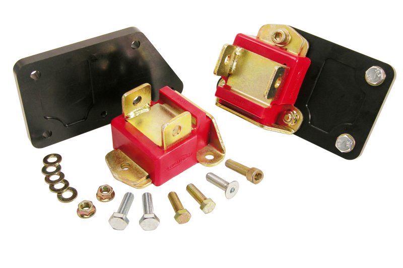 Prothane Chevy LS1 Motor Mount Adapter Kit - Type B - Red
