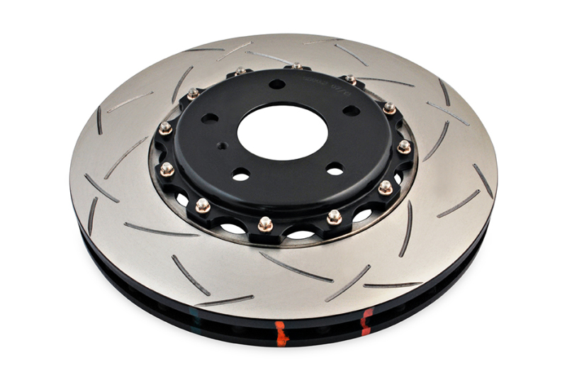 DBA 03-07 350Z / 03-04 G35 w/ Brembo Front Slotted 5000 Series 2 Piece Rotor Assembled w/ Black Hat