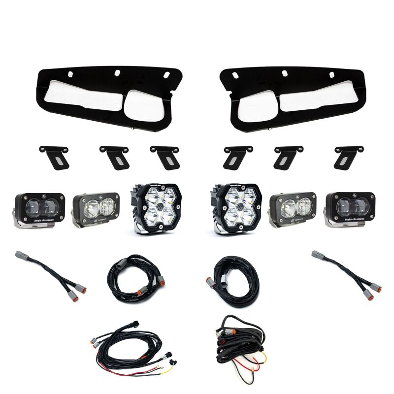 Baja Designs 21-25 Ford Bronco Squadron 2.0 Sport (Spot) / S2 SAE / S2 Sport D/C Steel Bumper -Clear