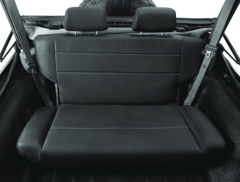Bestop N-Tumble Seat - 55-83 Jeep Cj5 Fold (All Vinyl Black Crush)