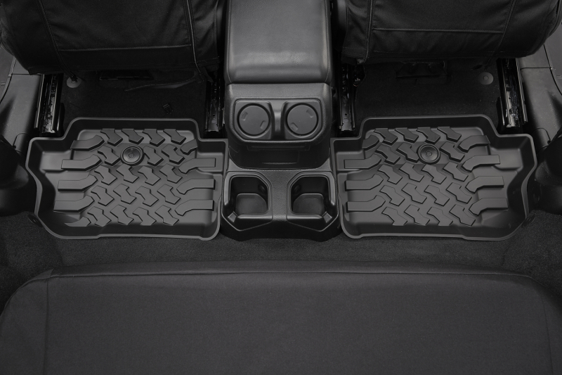 Bestop 18-26 Jeep Wrangler JL 2-Door Rear Floor Mats (Black)