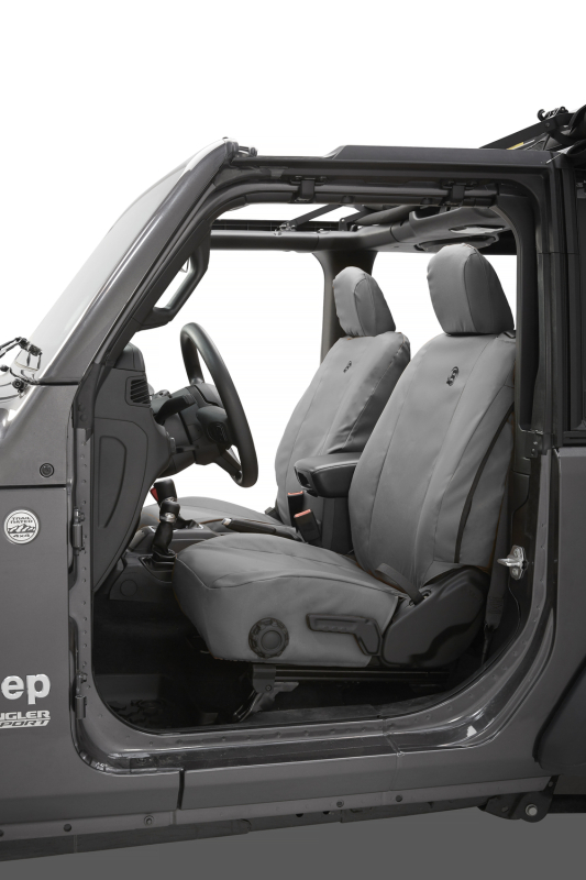 Bestop 18-26 Jeep Wrangler JL 2-Door Front Seat Covers (Charcoal)