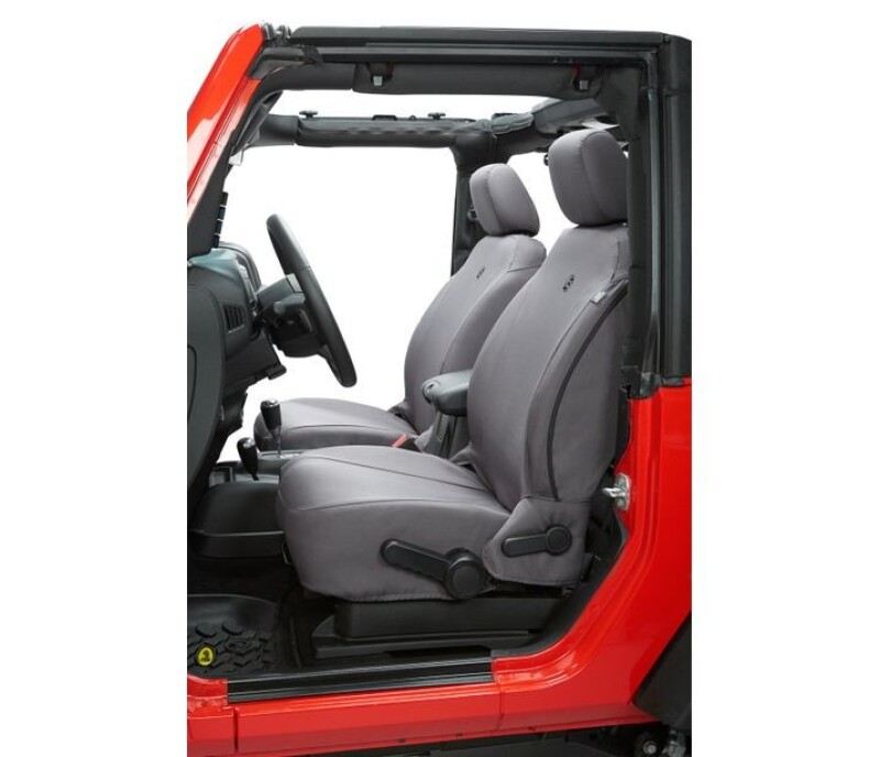 Bestop 07-12 Jeep Wrangler JK Front Seat Covers (Charcoal)