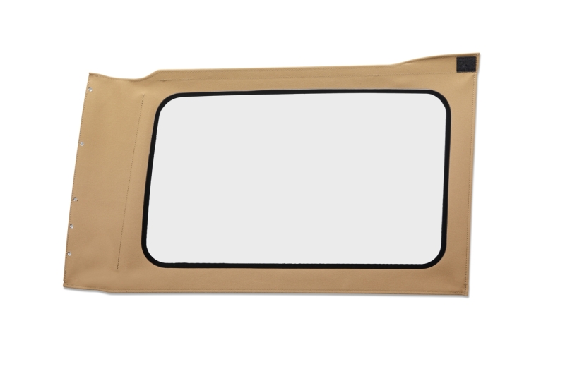 Bestop 18-26 Jeep Wrangler JL Oe JL Replacement Windows (Quarter Right Hand 4-Door Tan Twill Clear)