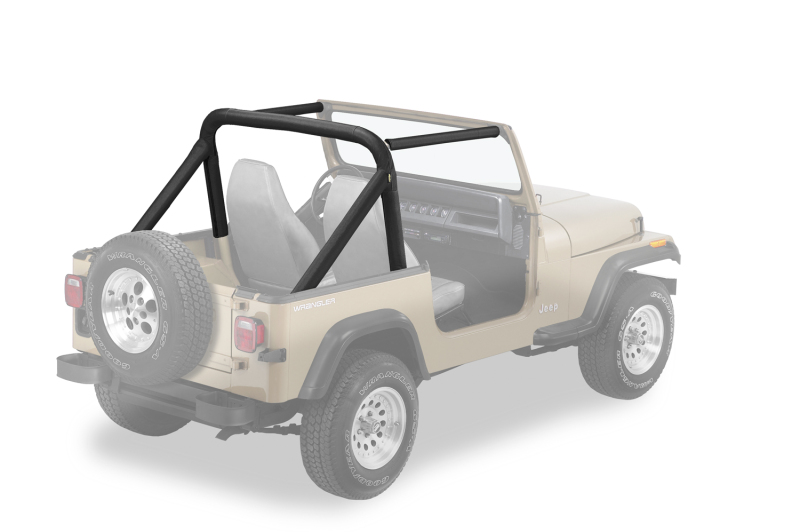 Bestop 87-90 Jeep Wrangler YJ Sport Bar Cover (Black Denim)