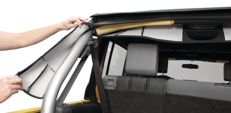 Bestop 07-18 Jeep Wrangler JK 4-Door Sport Bar Cover (Black Diamond)